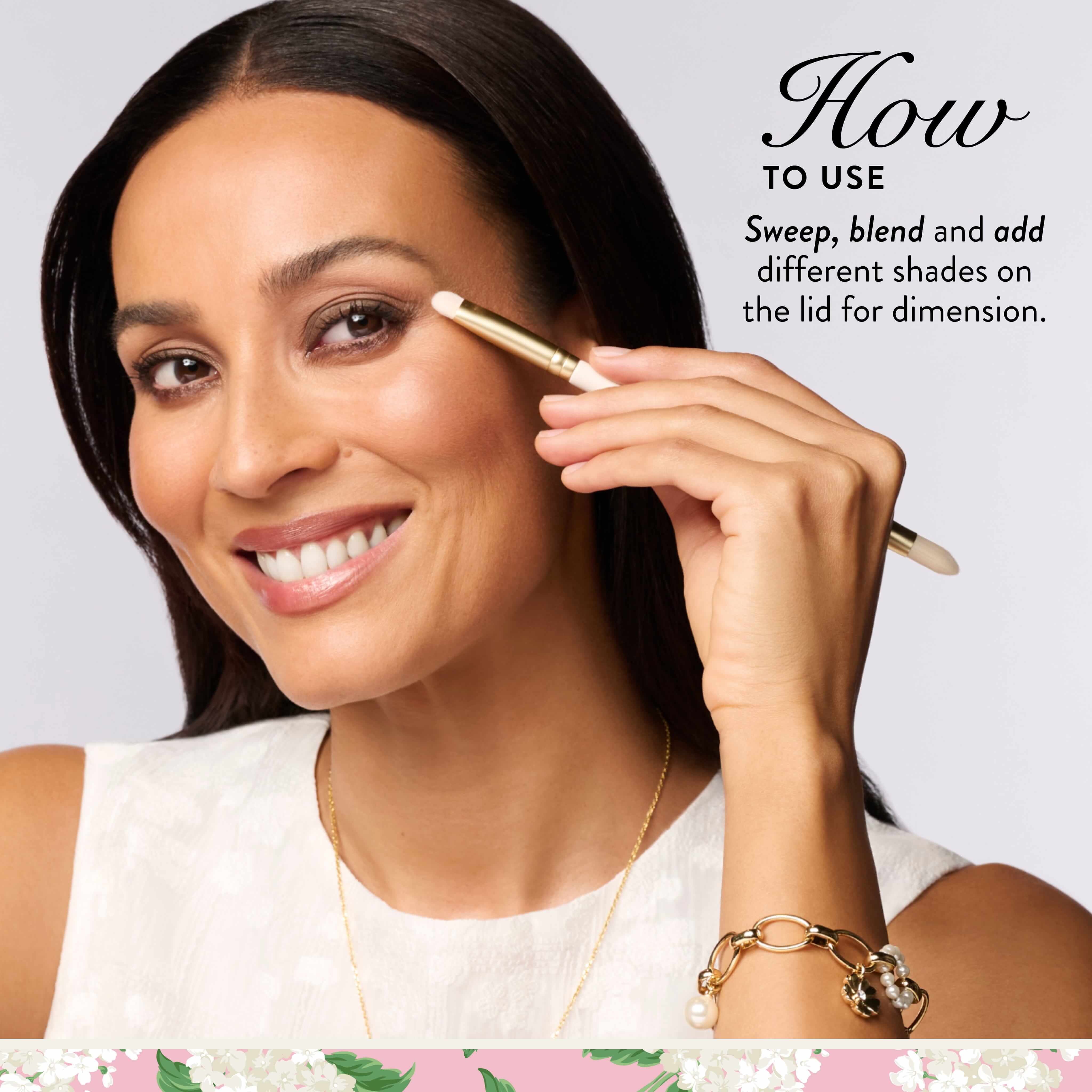 Draper James x Laura Geller Marble-ous Eyes Palette & Brush Set (2PC) - Image 7